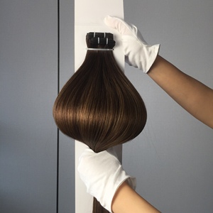 Extensiones de Cabello Remy Ruso Rubio de Jasmine Beauty Factory, Doble Trama, Cutícula Alineada, Doble Trama a Máquina, para Salón - Product Image 5