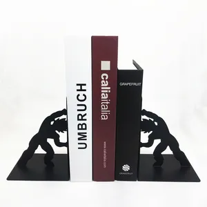 Diseño personalizado Metal escritorio libro soporte sujetalibros libro extremos para la decoración de la Oficina en casa