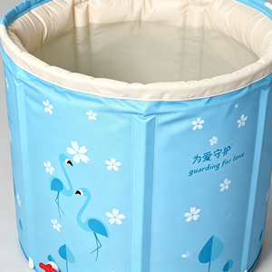 Baignoire pliable <span class=keywords><strong>de</strong></span> qualité supérieure, épaisse et résistante, étanche, ronde, avec <span class=keywords><strong>valve</strong></span> <span class=keywords><strong>de</strong></span> vidange, pour usage domestique et <span class=keywords><strong>spa</strong></span> pour adultes - Product Image 3