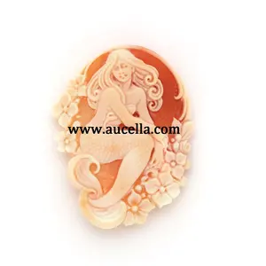 Người Phụ Nữ Chạm Khắc Trên Cornelian Seashell Cameo Ý Sản Phẩm Giá Nhà Máy