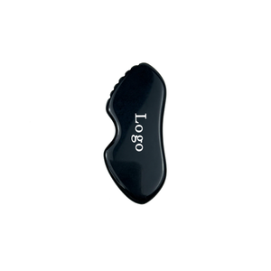 Hochwertiger natürlicher schwarzer Obsidian Gua Sha Benutzer definiertes Logo Schwarzes Obsidian-Kratz <span class=keywords><strong>massage</strong></span> werkzeug OEM/ODM - Product Image 5