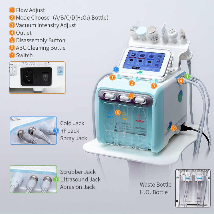 New Design Lasylaser the body shop microdermabrasion machine facial skin scrubber dermaplaning facial