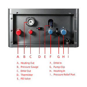 Caldera Eléctrica Combinada de Pared 4-24kW con WiFi, Control Remoto, Silenciosa, Agua Caliente Instantánea, Calefacción para Casa, 220V, CE, Exportación, Fábrica China - Product Image 5