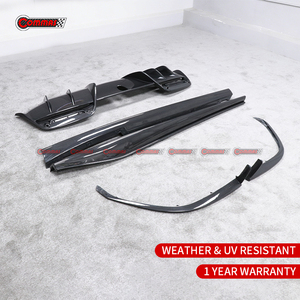 High Quality Dry Carbon Fiber Body Kit for Ferrari 296 GTB OEM Style Front Wrap Angle Side Skirts Rear <b>Diffuser</b> Bodykit - Product Image 5