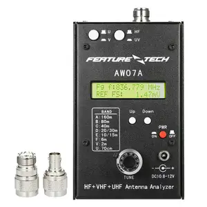 Packbox HF +UV AW07A HF/VHF/UHF 160M 490Mhz Impedance SWR Antenna Analyzer Shortwave Ham Radio + English Manual