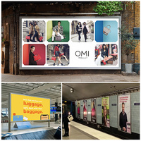 Boîte à lumière publicitaire extérieure personnalisée avec impression UV imperméable et rétroéclairage LED pour façade de magasin, centre commercial ou rue