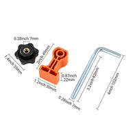 Règle à angle droit en forme de L de 3/4/6/8 pouces Localisateur en plastique pour la menuiserie