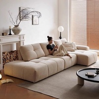 Canapé d'angle modulable en tissu, design moderne, assise large et confortable, dossier réglable, idéal pour villa, luxe et confort.