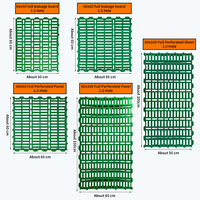 Plancher en plastique à lattes pour moutons, panneau à lattes en plastique pour chèvres, revêtement de sol à lattes pour élevages de moutons et chèvres