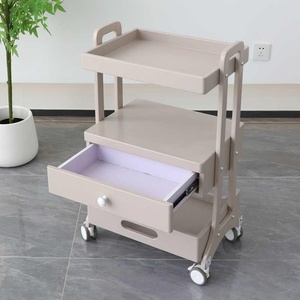 Carrito de Peluquería Desmontable de Alta Gama Zxm, Carrito Dorado para Asistente de Peluquería con Ruedas Universales Antienredos - Product Image 4