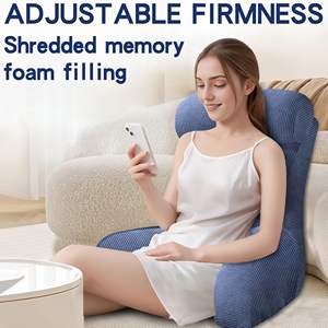 Ergo bantal punggung kustom Modern, sandaran punggung besar, besar, mendukung membaca, bantal santai Tv, sandaran pinggang, bantal baca - Product Image 5
