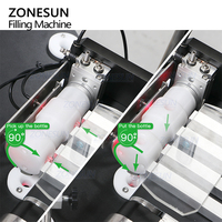 Machine de remplissage et de bouchage automatique de flacons en verre pour parfum ZONESUN ZS-AFC17 avec pompe céramique et trieuse de flacons