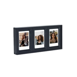 Cornice Tripla Quadrata Retrò da 3 Pollici - Espositore da Parete in ABS Traforato per <span class=keywords><strong>Foto</strong></span> Istantanee - Product Image 2