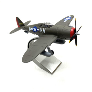 Modèle d'avion de chasse américain <span class=keywords><strong>P</strong></span>-<span class=keywords><strong>47</strong></span> Thunderbolt en alliage moulé sous pression, échelle <span class=keywords><strong>1</strong></span>:<span class=keywords><strong>72</strong></span>, avion militaire de la Seconde Guerre mondiale, objet de collection - Product Image 1