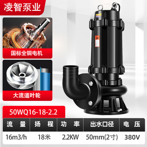 Bomba Sumergible Eléctrica para Drenaje y Control de Inundaciones de Gran Caudal, Multiusos Agrícolas, Antiobstrucción, Modelo LIANHENONGMU - Product Image 6