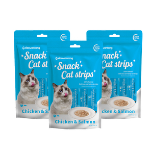 Friandises pour chats de marque OEM d'usine, de haute qualité, naturelles, biologiques, riches en protéines, sans céréales, pour la santé de la peau <span class=keywords><strong>et</strong></span> du pelage, aliments humides, snacks pour chats - Product Image 4