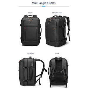 <span class=keywords><strong>Sac</strong></span> à dos de mode en polyester compressé <span class=keywords><strong>sous</strong></span> <span class=keywords><strong>vide</strong></span>, unisexe, double compartiment, séparation sec/humide, antivol, pour ordinateur portable, grande capacité, pour affaires - Product Image 3