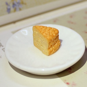 Simulación de Cabujón, Mini Postre de Pastel, Juguetes para Casa de Muñecas, Venta al por Mayor, Pastel de Queso, Comida de Resina de Base Plana, Modelo de Té con Leche Artificial 20mm - Product Image 3