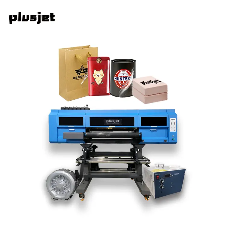 Plusjet конкурентоспособная цена PJ-80WB 60 см + рулон в рулон УФ-принтер с программным обеспечением