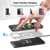 Chargeur de voiture sans fil rapide 15W populaire et très vendu, avec port Type-C et induction automatique, pour téléphone portable et Airpods Pro 3