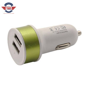 <span class=keywords><strong>Cargador</strong></span> USB Dual Circular para coche, dispositivo <span class=keywords><strong>de</strong></span> carga 2.1A + 1A - Product Image 3