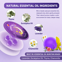 Patchs d'huiles essentielles pour le sommeil, parfum frais longue durée, à presser pour libérer le parfum, 18 patchs par boîte, vente en gros, OEM, marque privée