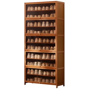 Multi-layer floor-standing <b>shoe</b> cabinet, simple and easy-to-use home <b>storage</b> <b>rack</b> for entryways and hallways. - Product Image 5