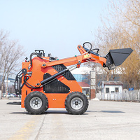Livraison Gratuite CE EPA Euro V 900kg/1Tonne Mini-chargeuse compacte sur chenilles Moteur Diesel Engins de génie civil Multiples accessoires