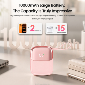 Caricabatterie Portatile Ultra <span class=keywords><strong>Mini</strong></span> 10000mAh 25W Ricarica Rapida Power Bank USB C con Cavo Batteria Esterna da Viaggio - Product Image 4