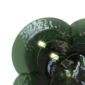 Thủ Công Màu Xanh Lá Cây Thủy Tinh Cánh Hoa Tường Ánh Sáng Hiện Đại Dẫn Chiếu Sáng Với Bóng Kết Thúc Cho Phòng Khách Nghệ Thuật Trang Trí Tường - Product Image 6