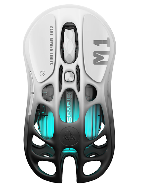 Gravastar Mercury M1 Pro Wireless Gaming Mouse Lightweight 26000 DPI PAW3395 5 Programmable Buttons Three-Mode Gaming Mouse