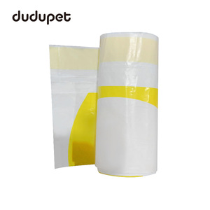 Sac poubelle EcoFresh 72x32mm en plastique jetable multi-usages pour les déchets ménagers, rouleau de 15 pièces - Product Image 2