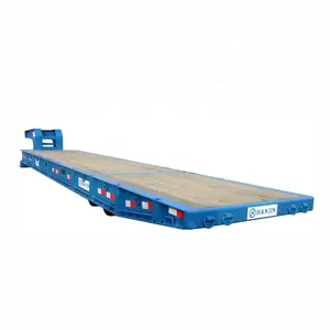 20ft 40 Ton Fixed Gooseneck FGN Mafi Trailer Roll Trailer for heavy static goods and materials in the maritime shipping industry