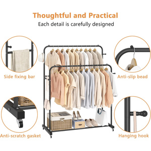 Perchero de Metal Moderno para Interiores, de 150 cm, para Colgar Ropa y Zapatos, Diseño Engrosado, Ensamblado, Venta al por Mayor - Product Image 4
