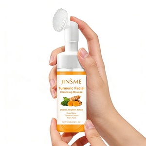 Mousse Nettoyante Anti-Âge et Anti-Rides au Curcuma OEM ODM 100ml, Acide Hyaluronique Raffermissant et Hydratant pour Tous Types de Peau - Product Image 4