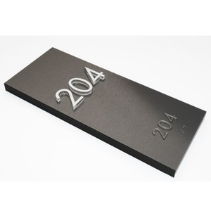 Plaque de signalisation extérieure personnalisée en métal, numéros de maison, plaques d'adresse, panneau de signalisation, numéro de porte, numéro de maison - Product Image 2