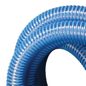 Flexibler Absaugschlauch 12 -16 Zoll 100 mm durchsichtiger spiralförmiger PVC-Aussaugschlauch