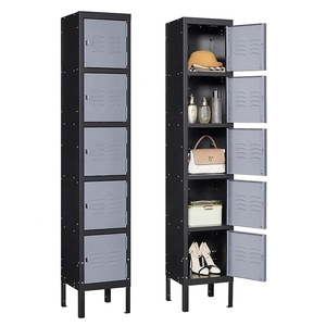 Tủ khóa thép 66 inch thương mại với 5 cửa có thể khóa và kệ có thể điều chỉnh được chứng nhận CE để lưu trữ số lượng lớn tủ quần áo - Product Image 1