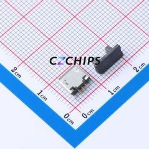 MICRO 180°JB2 USB Connector Through hole Component (THT) Connector Micro-B USB 2.0 Female Through Hole - Product Image 2