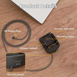 Adaptateur de batterie Daiertek Starlink Mini 18V DC avec câble d'alimentation et interrupteur de commande pour outil électrique - Product Image 5