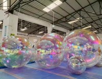 Ventes chaudes : Ballon miroir gonflable géant personnalisé pour la publicité et la décoration de fêtes, avec tailles et couleurs sur mesure