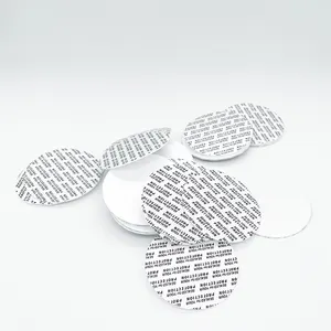 pressure sensitive seal liner for custom design aluminum lid and plastic caps food packaging