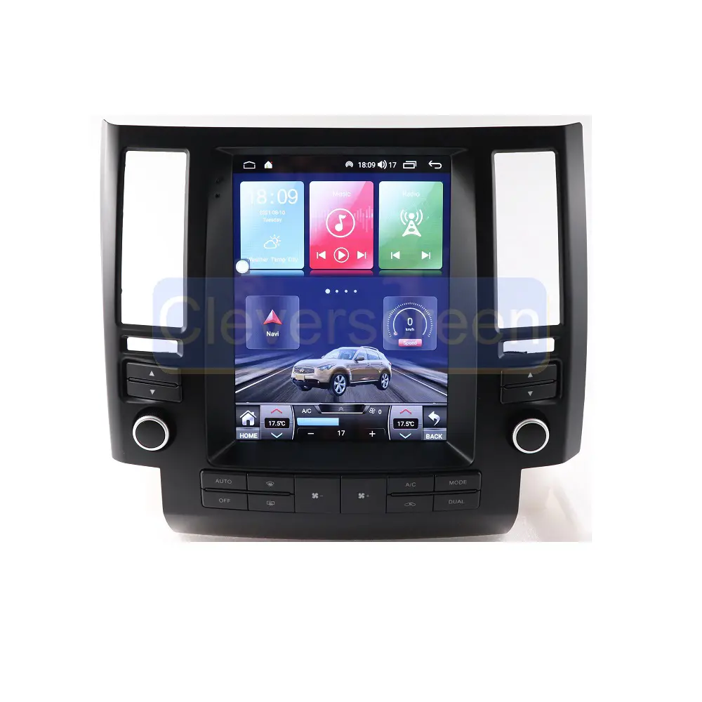 Nuevo diseño de 9,7 pulgadas de pantalla táctil de navegación GPS reproductor de DVD del coche estéreo Aideo Video reproductor MultiMedia para Infiniti FX35 2003-2006