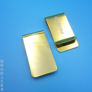 Custom Metal <b>Money</b> <b>Clip</b> Gold Plated Stainless Steel Business Gift For Men Geometric Design - Product Image 1