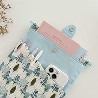 Housse de protection pour livre en tissu brodé personnalisé, en coton et lin, cadeau pour les amoureux des livres, pochette portable pour Kindle