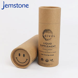 Contenedor de tubo de papel cilíndrico de impresión personalizada al por mayor de fábrica física para embalaje - Product Image 5