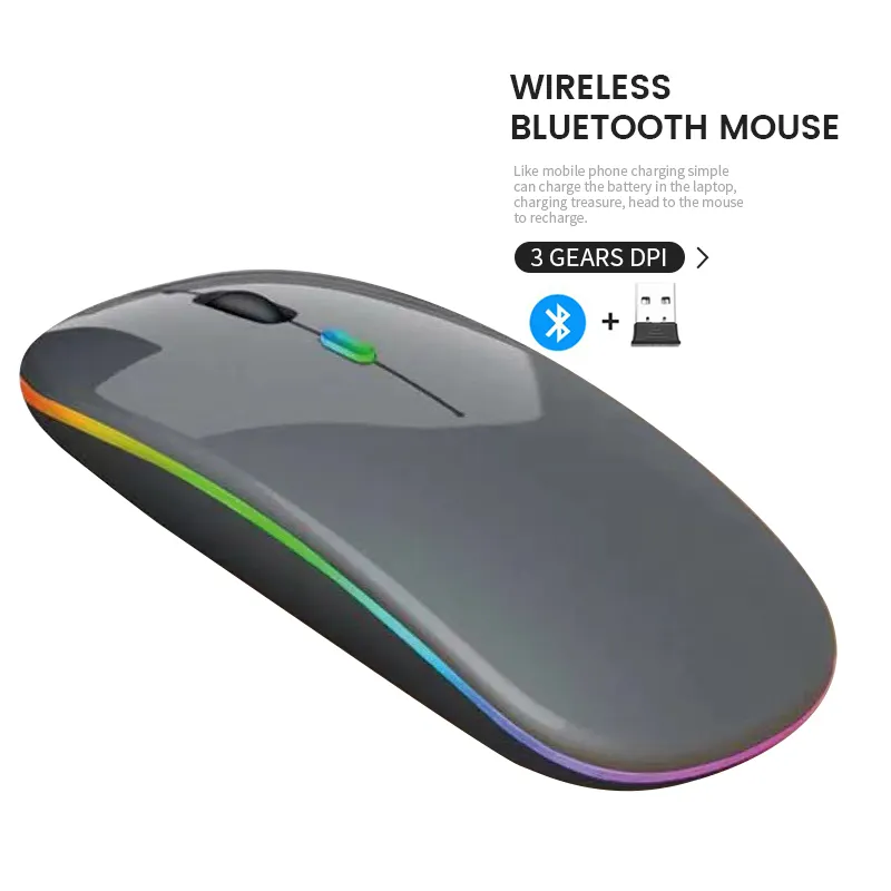 Explosive New Products Blue Tooth 5.1 2.4G Dual Mode Wireless Bluetooth Mouse For Laptop