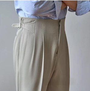 Celana Panjang Pria Hitam Model Slim Fit Bahan Stretch Berkualitas Tinggi untuk Acara Formal dan Bisnis, Grosir, Produk Baru, Langsung dari Pabrik, Logo Dapat Disesuaikan - Product Image 4