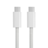 Cable de Datos USB C a USB C de Carga Rápida, Trenzado de Nailon, Tipo C
