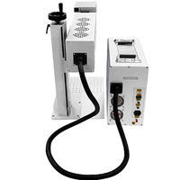 Máquina de Marcado Láser de CO2 de Tipo Dividido de 40W 50W para Materiales No Metálicos, Grabado de Alta Velocidad y Precisión, Sistema de Codificación Industrial